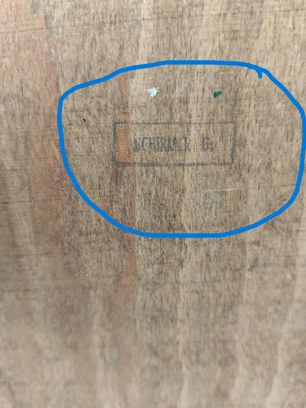 Illustration numéro 2 du produit Chaise vintage design industriel – Schreiber & Co. – années 70