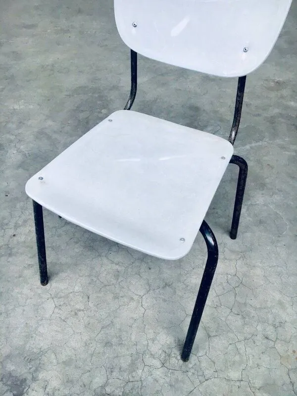 Illustration numéro 2 du produit Industrial Dutch Stacking Chairs, 1960s, Set of 10