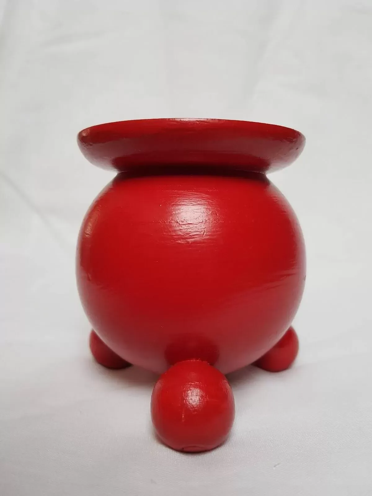 Illustration numéro 2 du produit Bougeoir de Noël vintage suédois en bois conçu par Eric Dalmas pour Dala Industries.