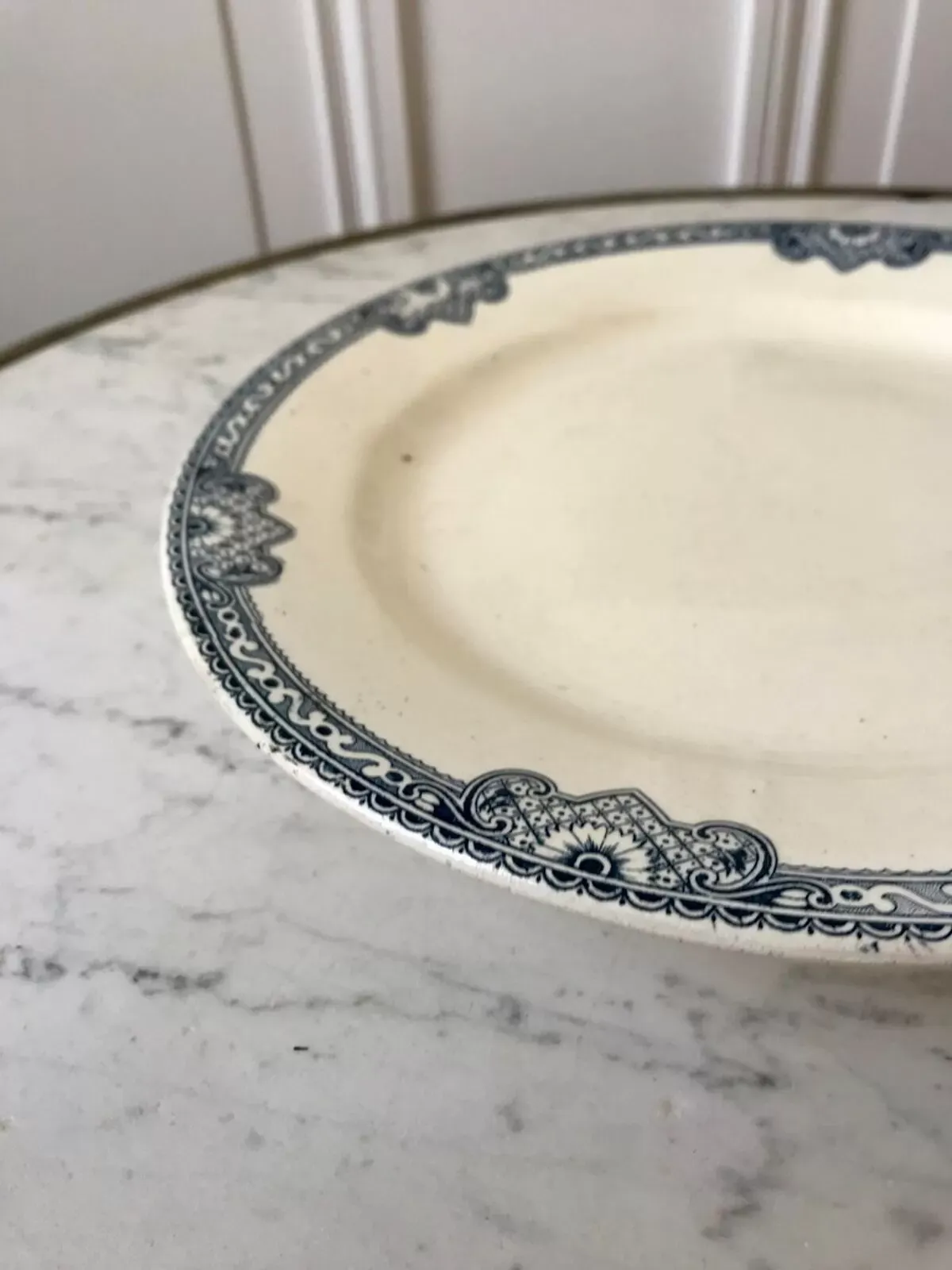 Illustration numéro 2 du produit Compotier bas terre de fer salins modèle jumièges fin xixème