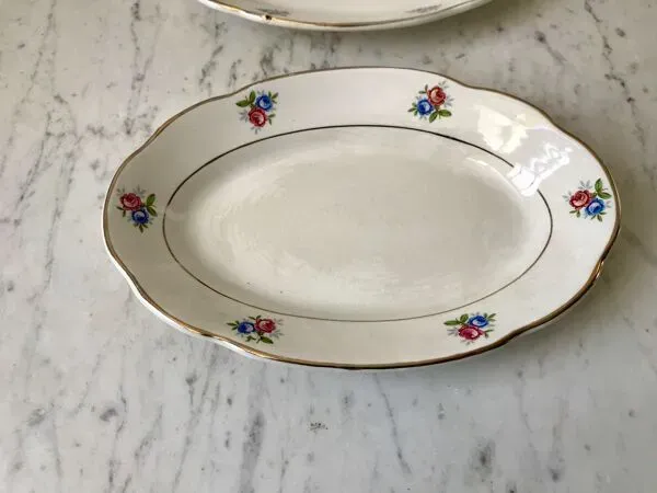 Illustration numéro 2 du produit Duo de raviers digoin sarreguemines petites fleurs années 50