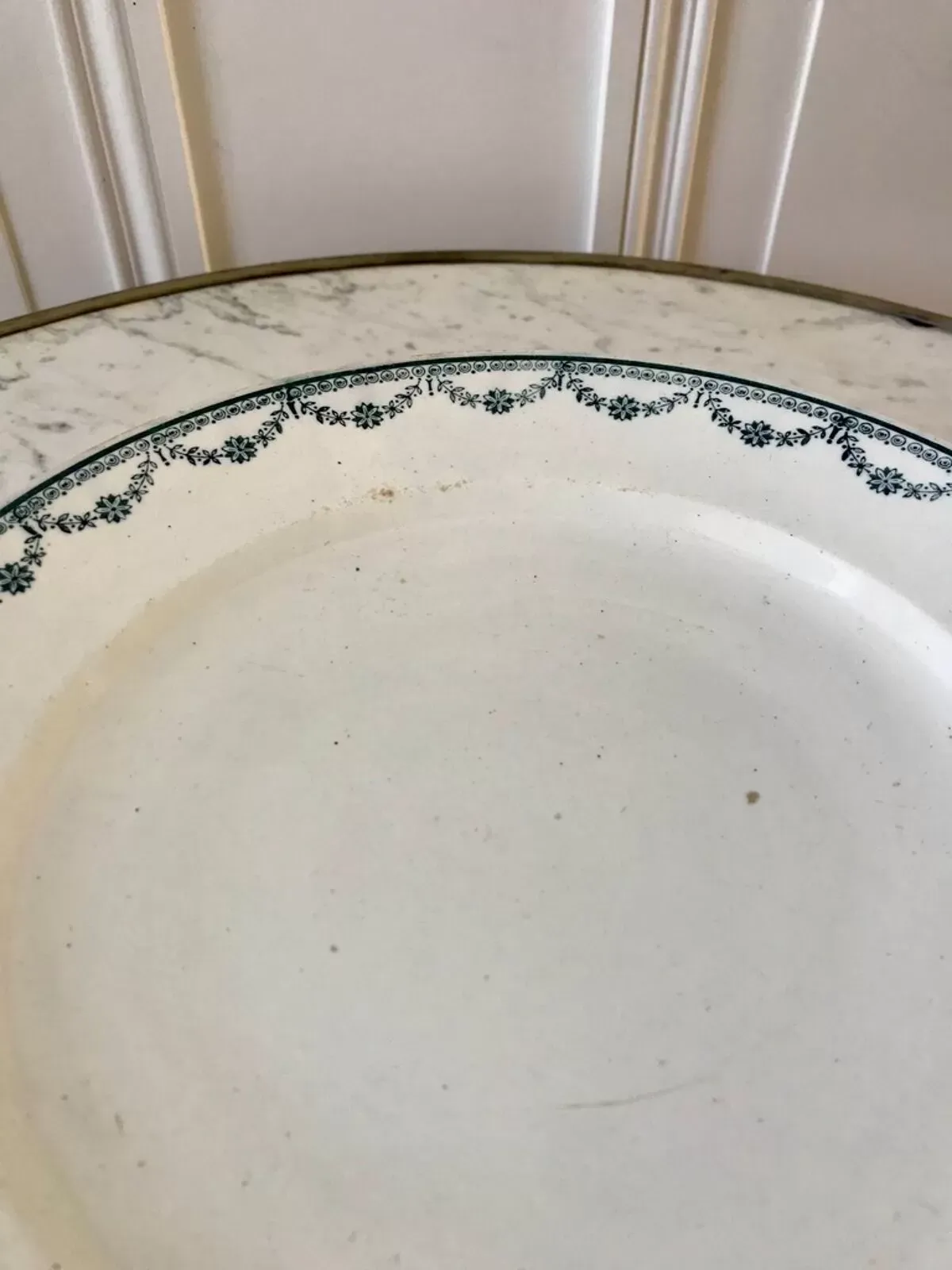 Illustration numéro 2 du produit Compotier bas en Terre de Fer Saint-Amand début XXème