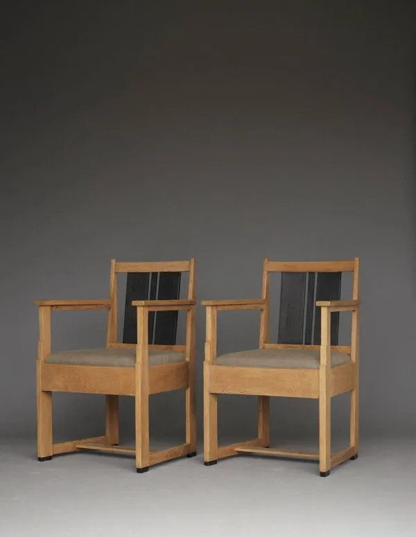 Illustration numéro 2 du produit Fauteuils Art Déco par Cor Alons pour Winterkamp & van Putten, années 1920, ensemble de