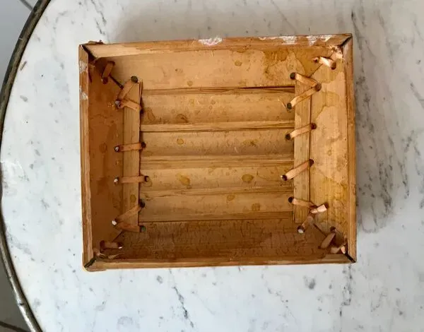 Illustration numéro 2 du produit Corbeille en bambou vintage