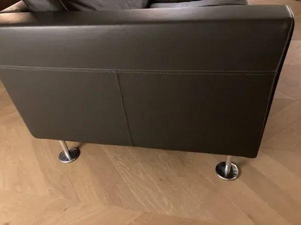 Illustration numéro 2 du produit Canapé VITRA Park Sofa – Jasper Morrison – cuir premium gris