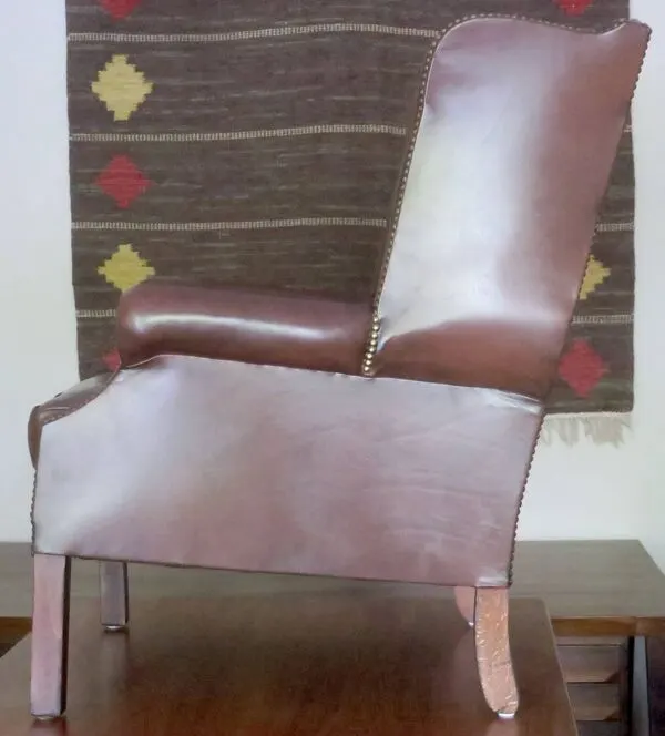 Illustration numéro 2 du produit Fauteuil club en cuir vintage, années 1970