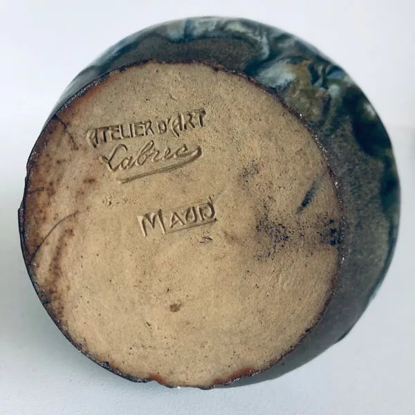 Illustration numéro 2 du produit Vase art déco en grès salé Labrec par Labrut&Recullé