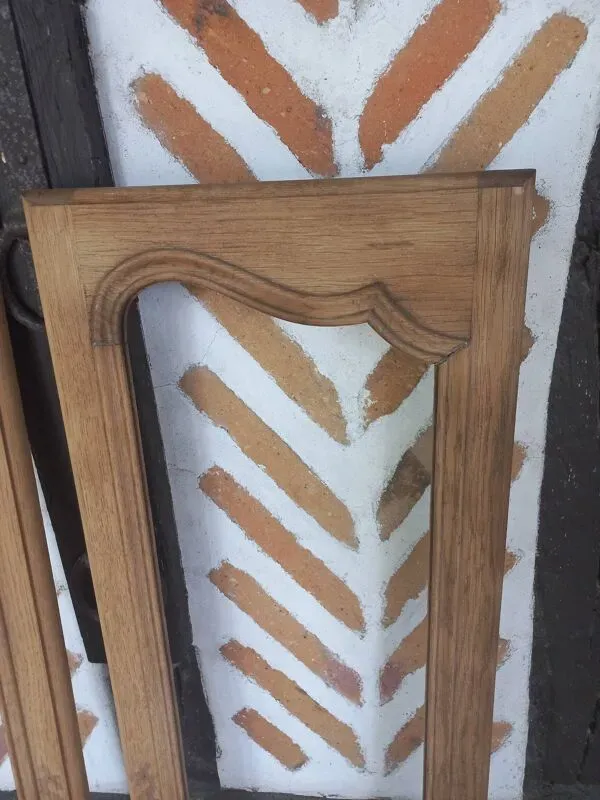 Illustration numéro 2 du produit Paire de portes en chêne massif fintion sablée