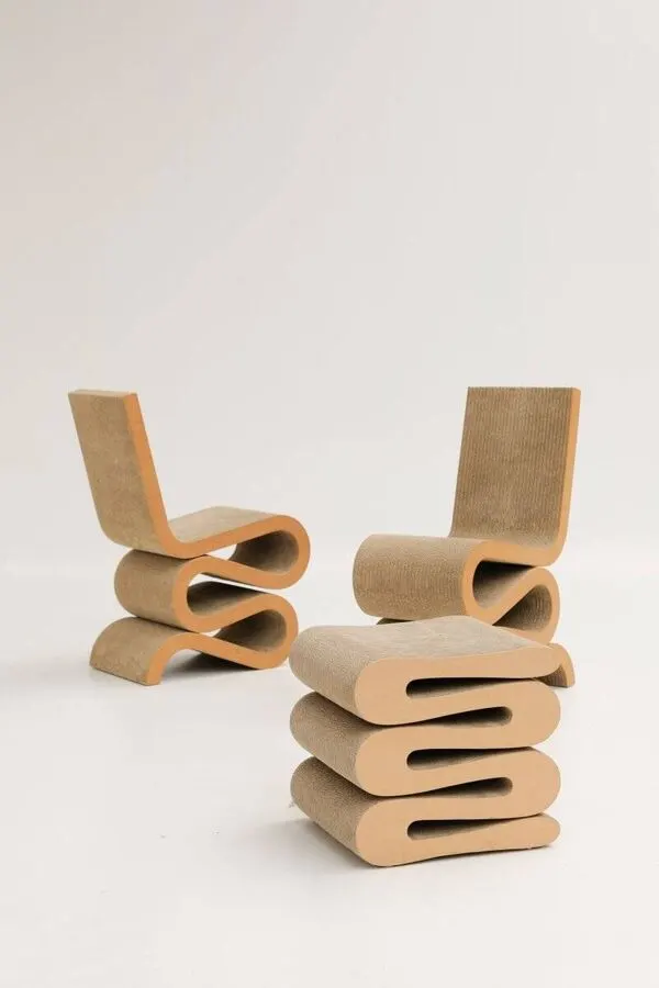 Illustration numéro 2 du produit Chaise Edges Wiggle Vintage par Frank Gehry pour Vitra, 1990s