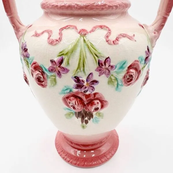 Illustration numéro 2 du produit Vase Art Nouveau en barbotine Longchamp Terre de Fer