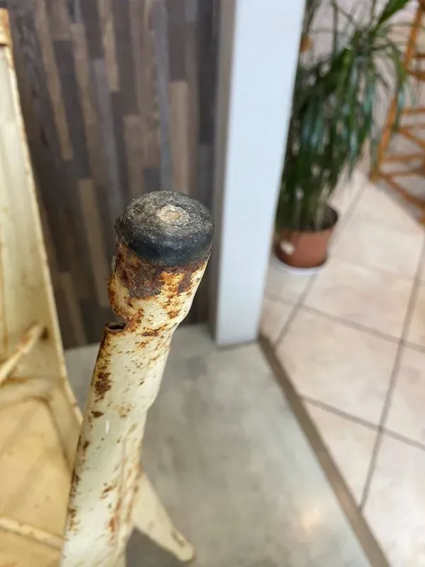 Illustration numéro 2 du produit Authentique paire tabourets métallique tolix Xavier Pauchard industriel 50