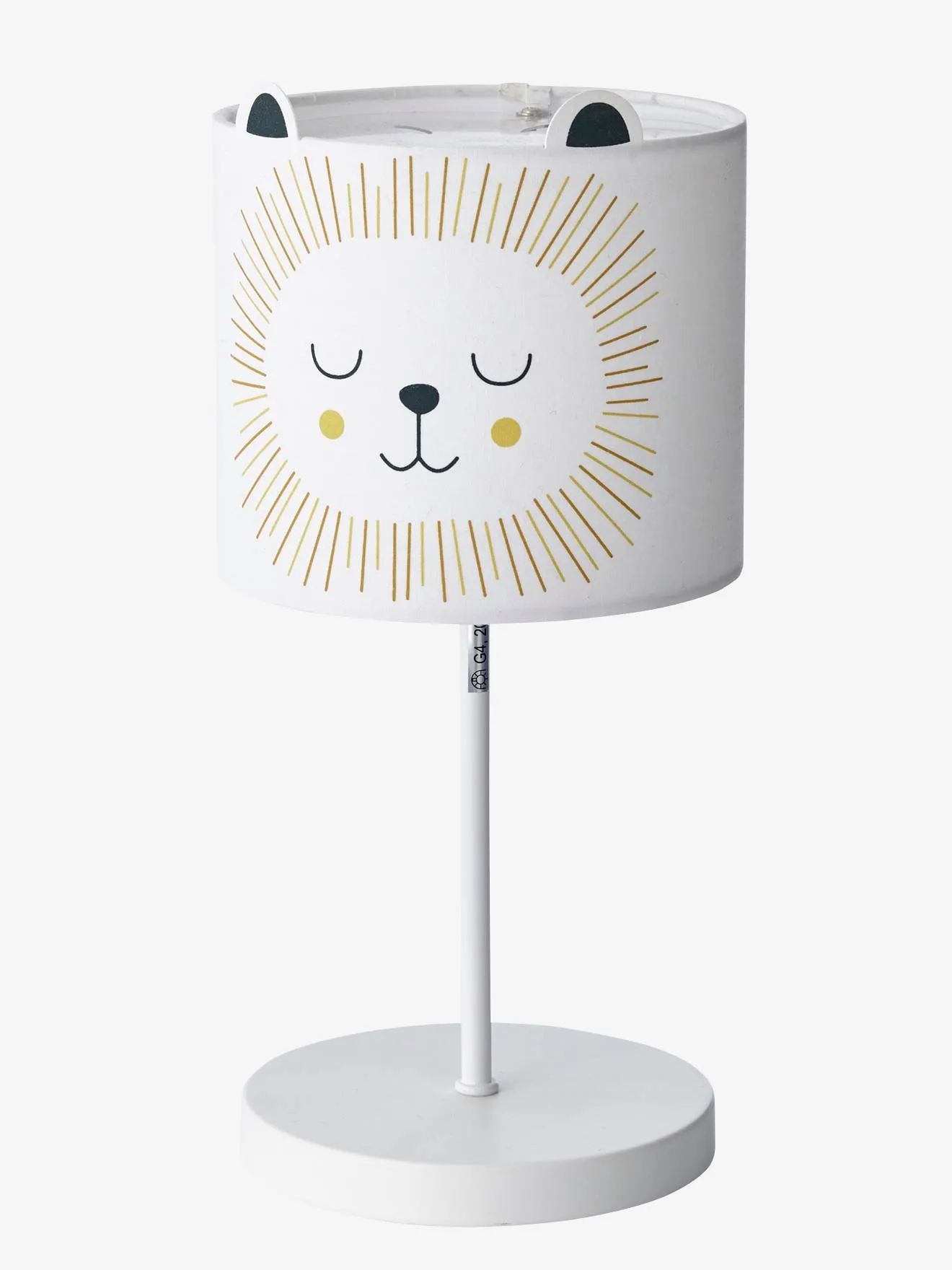 Illustration numéro 2 du produit Lampe de chevet Lion beige