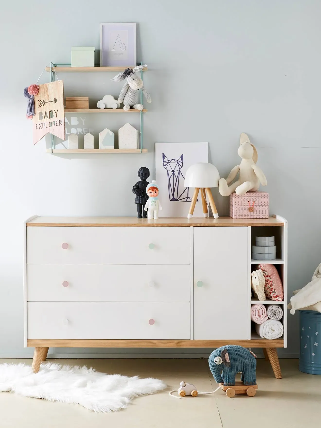 Illustration numéro 2 du produit Commode XL LIGNE CONFETTI blanc