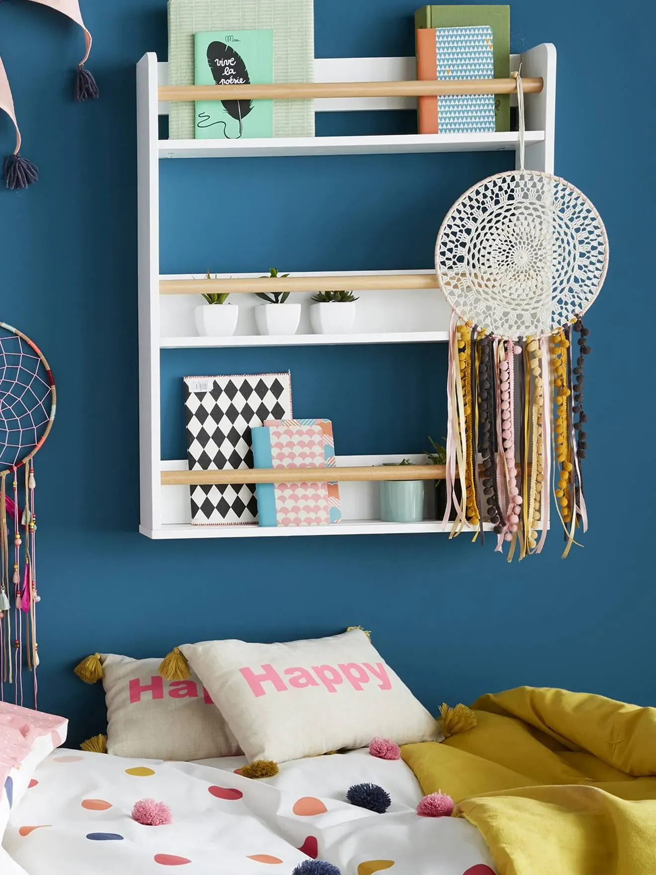 Illustration numéro 2 du produit Etagère à livres 3 niveaux blanc