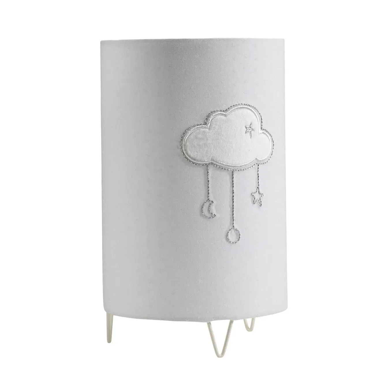 Illustration numéro 2 du produit Luminaire Avec Détail Nuage En Coton - Celeste Gris