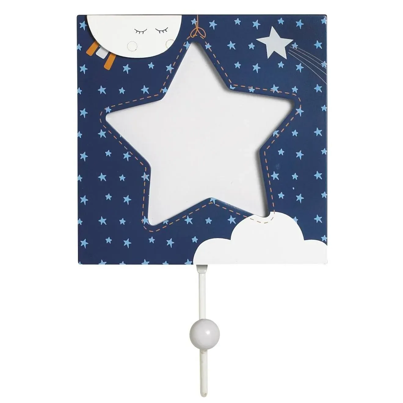 Illustration numéro 2 du produit Set 3 Patères En Bois - Merlin Bleu