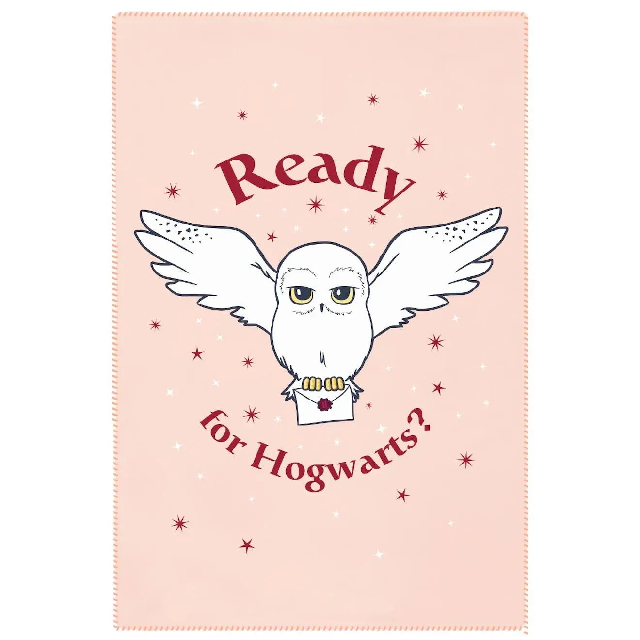 Illustration numéro 2 du produit Plaid Harry Potter Hedwige Rose