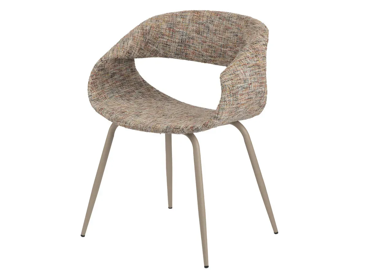 Illustration numéro 3 du produit Lot de 2 chaises ISABELLE tissu texturé    BOBOCHIC