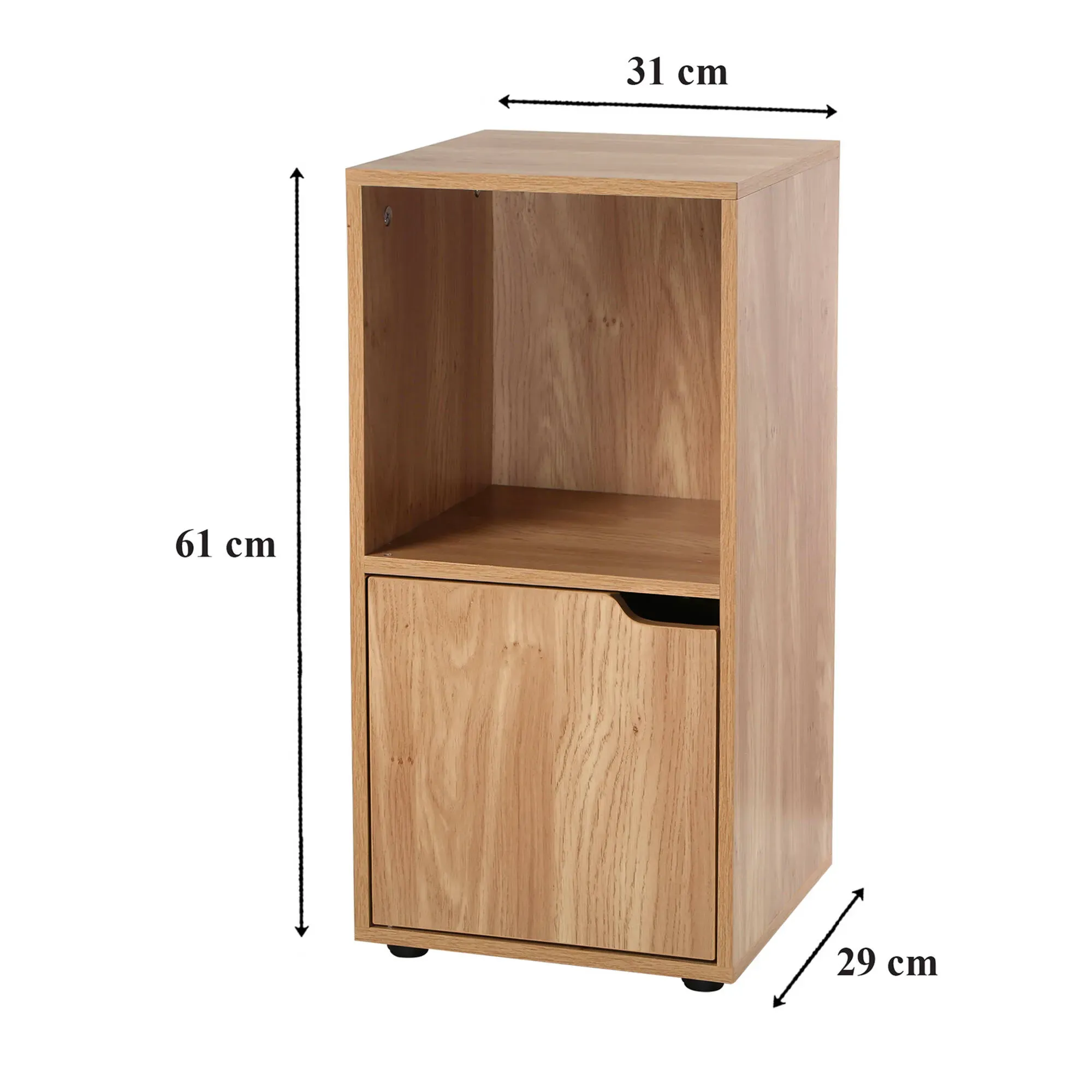 Illustration numéro 3 du produit Meuble De Rangement Stavra– 2 Cases 1 Porte - Blancheporte