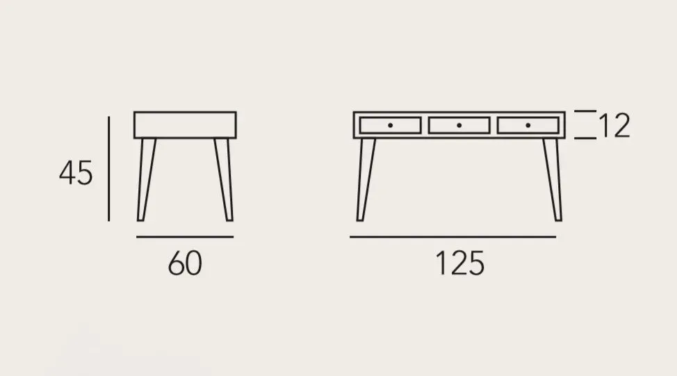 Illustration numéro 3 du produit Table basse CASIA 120 x 60 x 45 cm  pieds métal noir plateau chêne