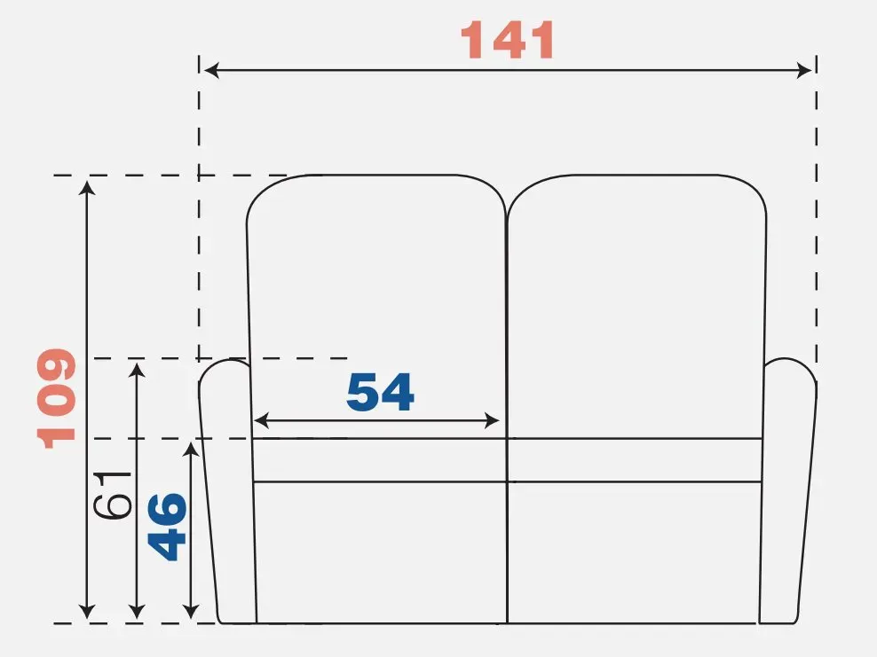 Illustration numéro 3 du produit Canapé 2 places RELAX électrique BLOOM tissu maillé gris foncé & gris clair