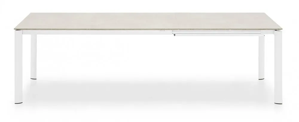 Illustration numéro 3 du produit Table extensible 10 couverts EMINENCE EVO 260cm structure métal plateau mélaminé beige