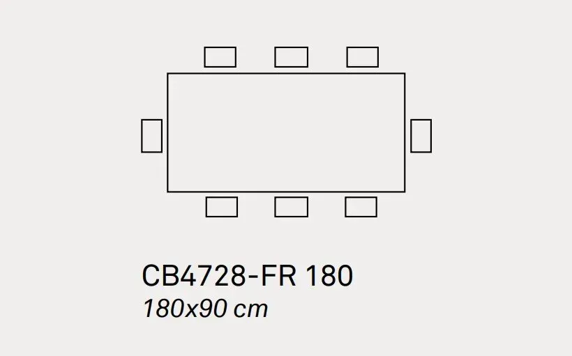 Illustration numéro 3 du produit Table repas 8 couverts MIKADO 180 cm base bois noir plateau verre trempé