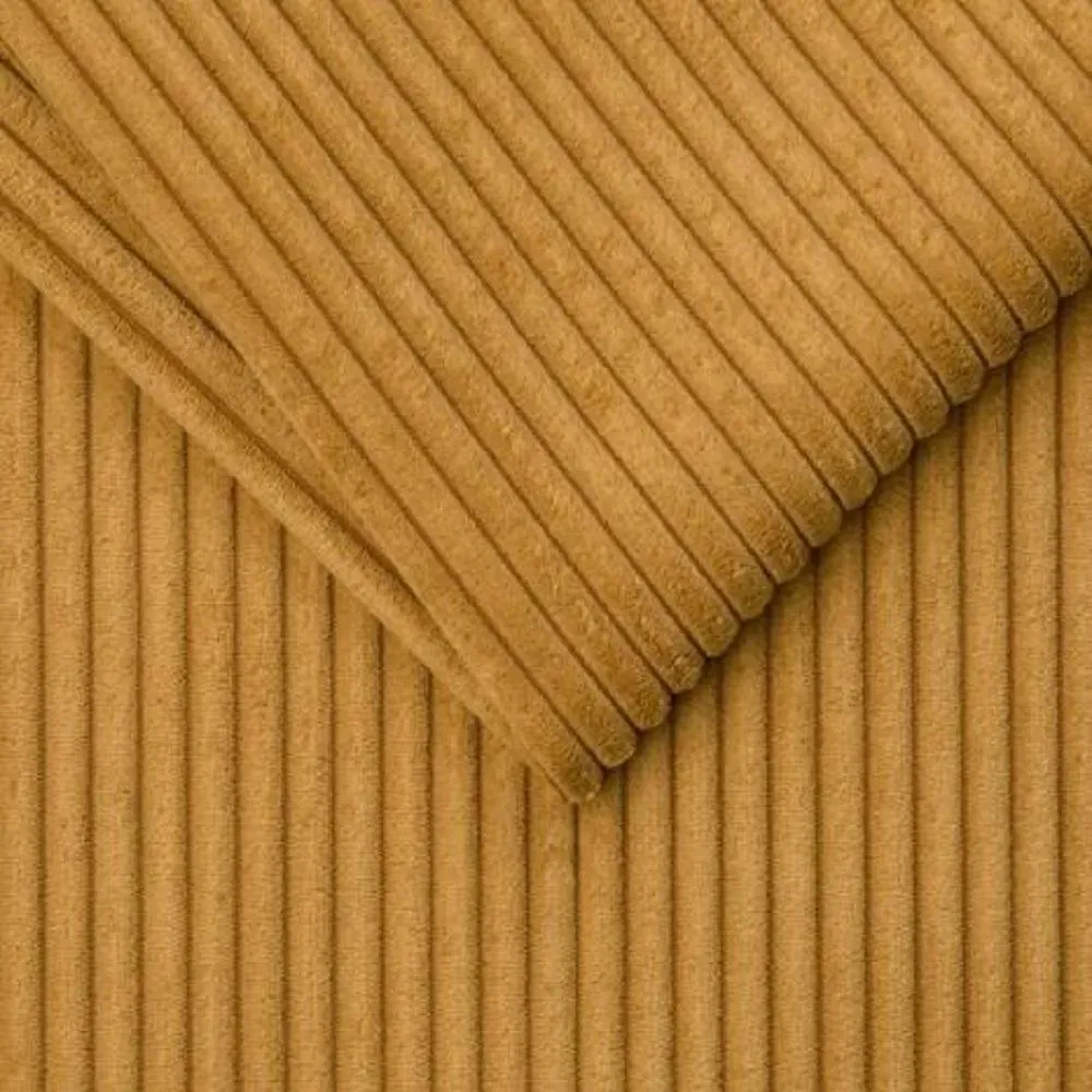 Illustration numéro 3 du produit Canapé fixe  3 places IBIZA largeur 196 cm velours côtelé zoom moutarde
