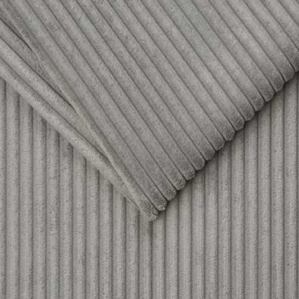 Illustration numéro 3 du produit Canapé fixe  3 places maxi IBIZA largeur 216 cm velours côtelé zoom gris