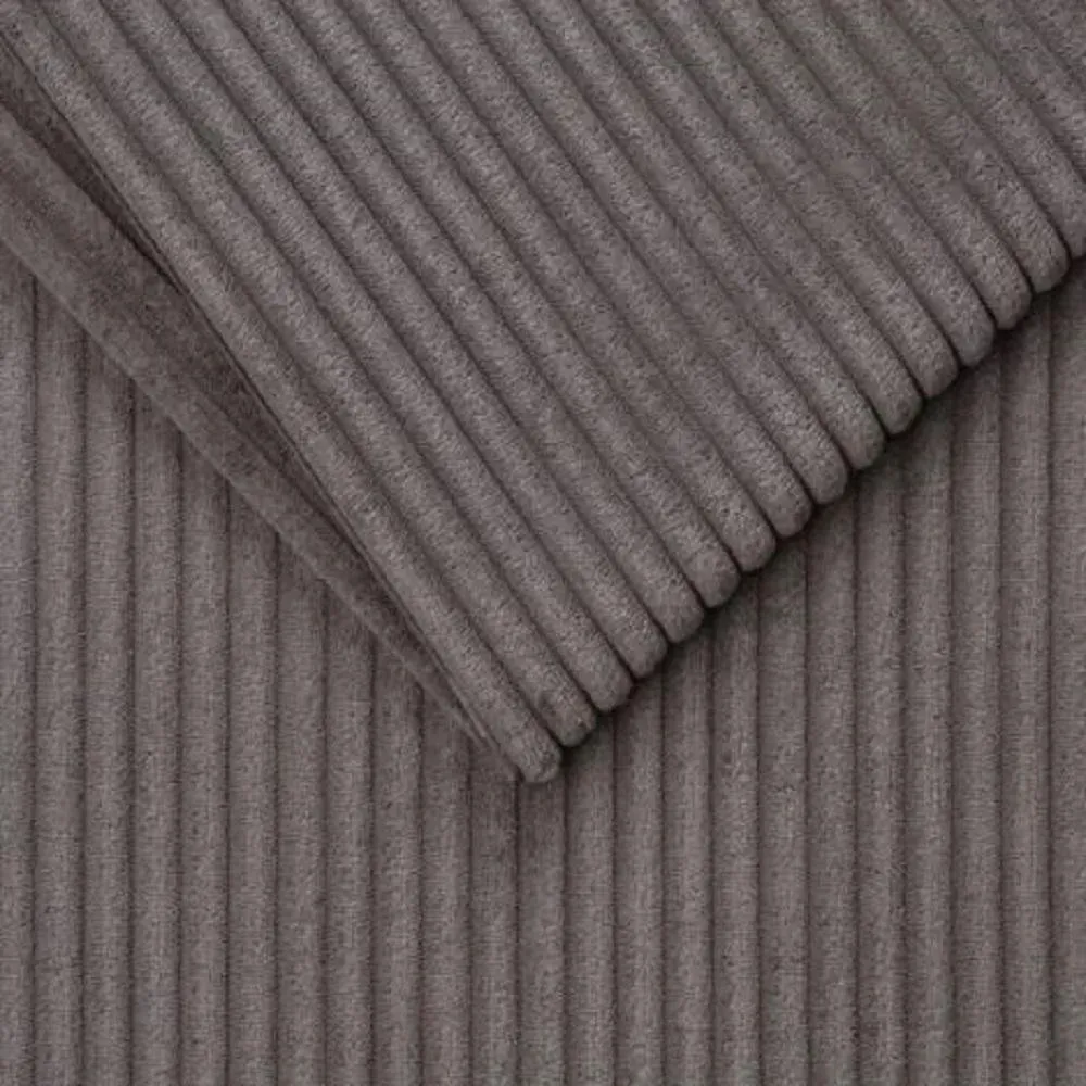 Illustration numéro 3 du produit Canapé fixe  3 places maxi IBIZA largeur 216 cm velours côtelé zoom gris cendre