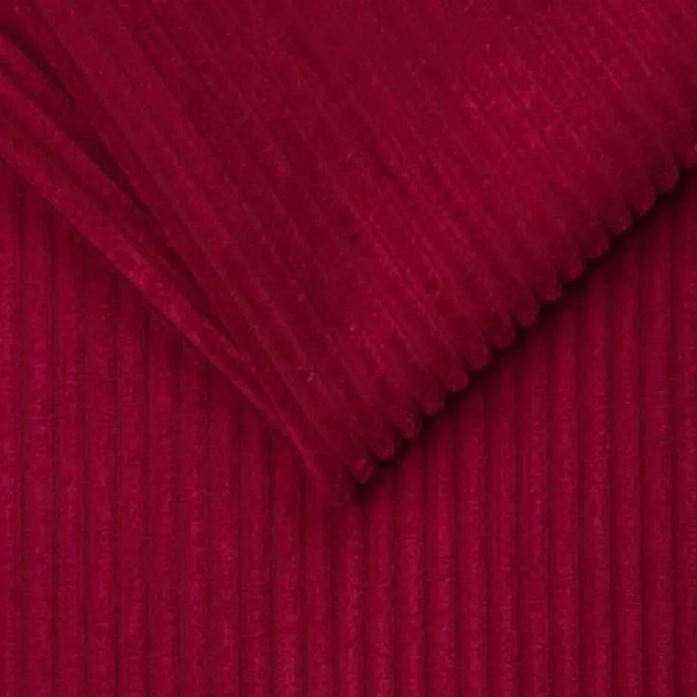 Illustration numéro 3 du produit Canapé fixe  3 places maxi IBIZA largeur 216 cm velours côtelé zoom rouge