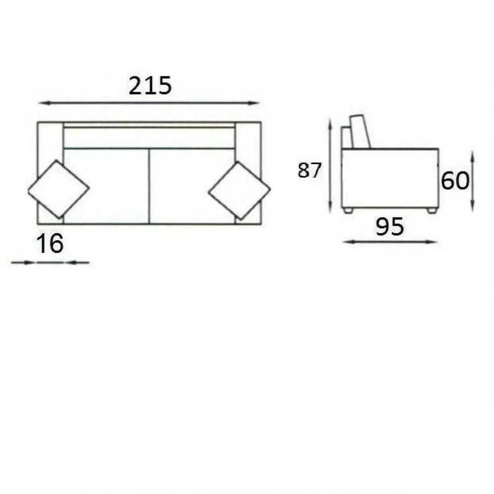 Illustration numéro 3 du produit Canapé fixe DREAMER 3 places maxi 215 cm cayenne polyuréthane taupe