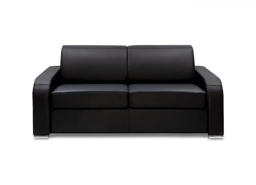 Illustration numéro 3 du produit Canapé fixe 2 places SOFIA 175 cm cuir regent noir