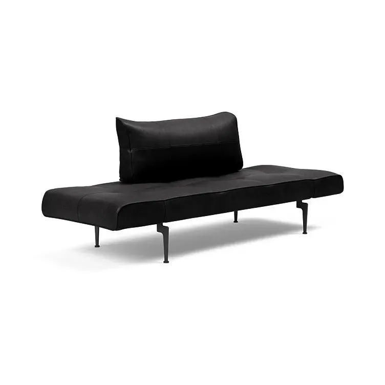 Illustration numéro 3 du produit Canape convertible lit  200x70 cm ZEAL LASER  piétement métallique tissu Faunal Black