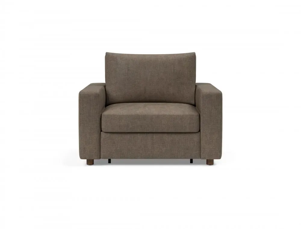 Illustration numéro 3 du produit INNOVATION LIVING  Fauteuil NEAH STANDARD convertible 80x195 tissu Esina Cedar Brown