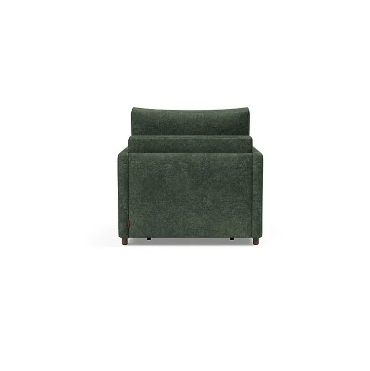 Illustration numéro 3 du produit INNOVATION LIVING  Fauteuil NEAH SLIM convertible 80x195 tissu Avella Pine Green