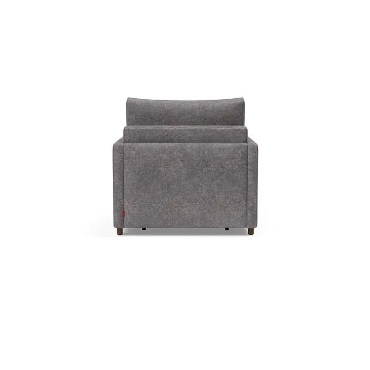 Illustration numéro 3 du produit INNOVATION LIVING  Fauteuil NEAH SLIM convertible 80x195 tissu Avella Warm Grey