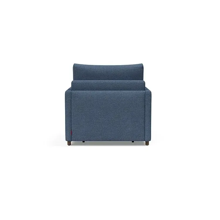 Illustration numéro 3 du produit INNOVATION LIVING  Fauteuil NEAH SLIM convertible 80x195 tissu Weda Blue
