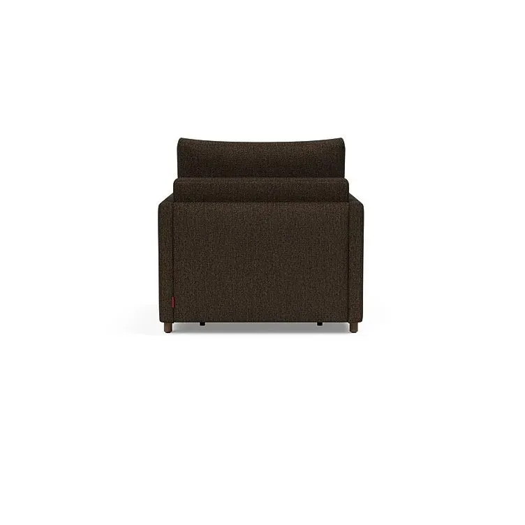Illustration numéro 3 du produit INNOVATION LIVING  Fauteuil NEAH SLIM convertible 80x195 tissu Taura Chocco