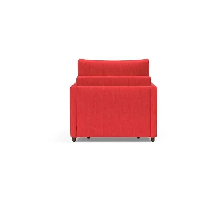 Illustration numéro 3 du produit INNOVATION LIVING  Fauteuil NEAH SLIM convertible 80x195 tissu Elegance Red