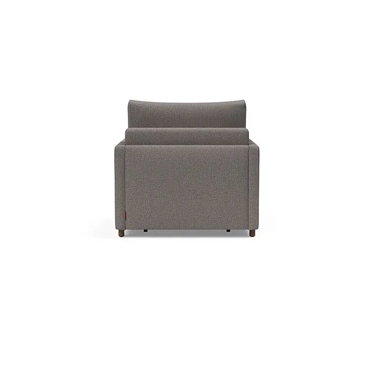 Illustration numéro 3 du produit INNOVATION LIVING  Fauteuil NEAH SLIM convertible 80x195 tissu Mixed Dance Grey