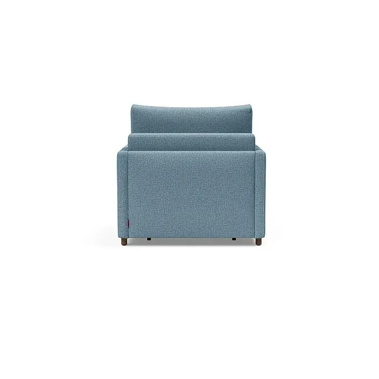 Illustration numéro 3 du produit INNOVATION LIVING  Fauteuil NEAH SLIM convertible 80x195 tissu Mixed Dance Light Blue
