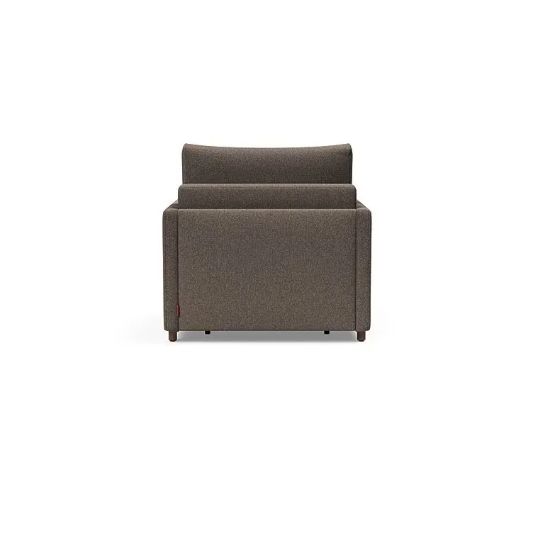 Illustration numéro 3 du produit INNOVATION LIVING  Fauteuil NEAH SLIM convertible 80x195 tissu Bouclé Taupe