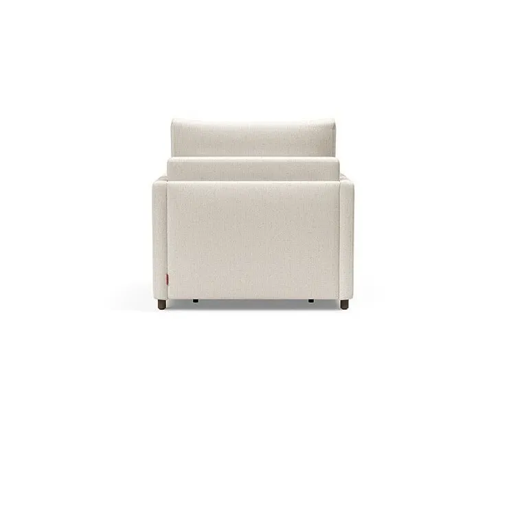 Illustration numéro 3 du produit INNOVATION LIVING  Fauteuil NEAH SLIM convertible 80x195 tissu Bouclé Off White