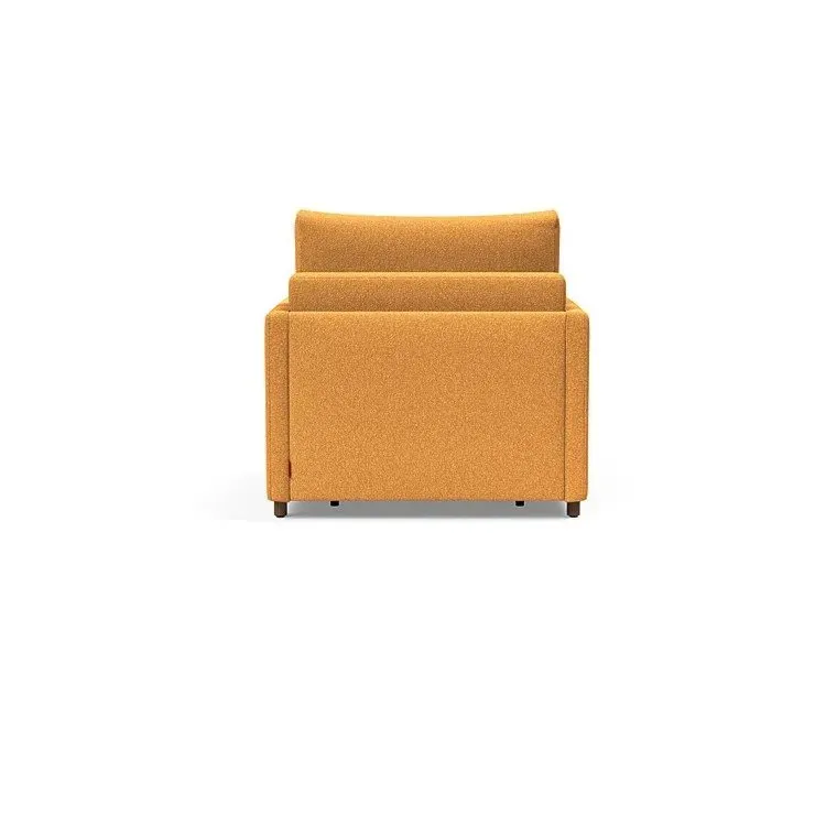 Illustration numéro 3 du produit INNOVATION LIVING  Fauteuil NEAH SLIM convertible 80x195 tissu Bouclé Ochre