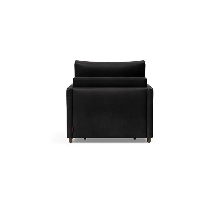 Illustration numéro 3 du produit INNOVATION LIVING  Fauteuil NEAH SLIM convertible 80x195 tissu Faunal Black