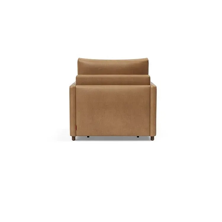 Illustration numéro 3 du produit INNOVATION LIVING  Fauteuil NEAH SLIM convertible 80x195 tissu Faunal Brown