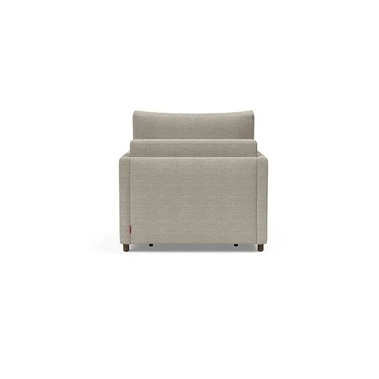 Illustration numéro 3 du produit INNOVATION LIVING  Fauteuil NEAH SLIM convertible 80x195 tissu Kenya Gravel
