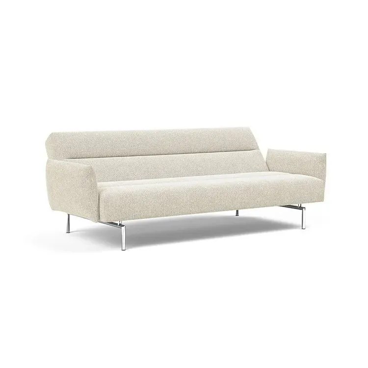Illustration numéro 3 du produit INNOVATION LIVING  Canapé lit JILLIS ARMS avec accoudoirs tissu Taura Off White