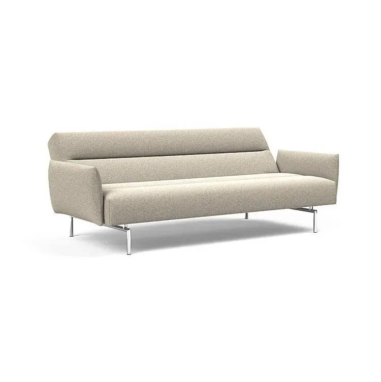 Illustration numéro 3 du produit INNOVATION LIVING  Canapé lit JILLIS ARMS avec accoudoirs tissu Bouclé Beige